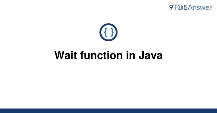 Java wait for seconds