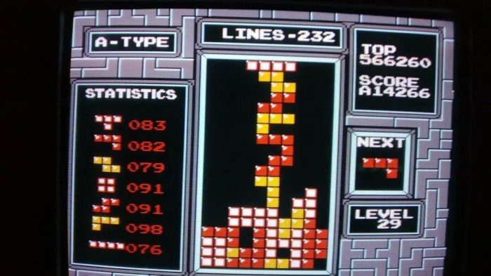 Average tetris high score