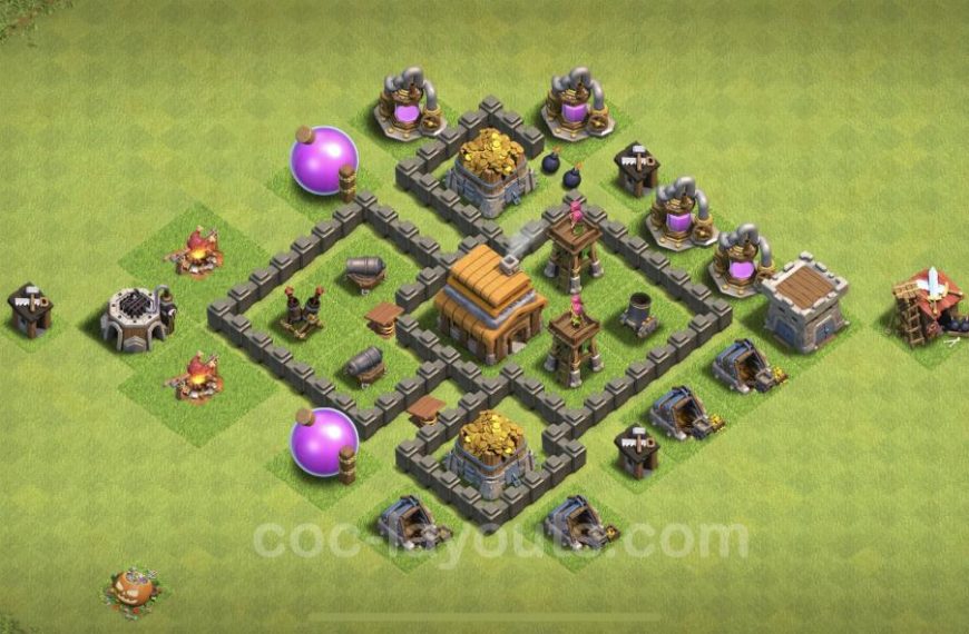 Clash of clans th4 base