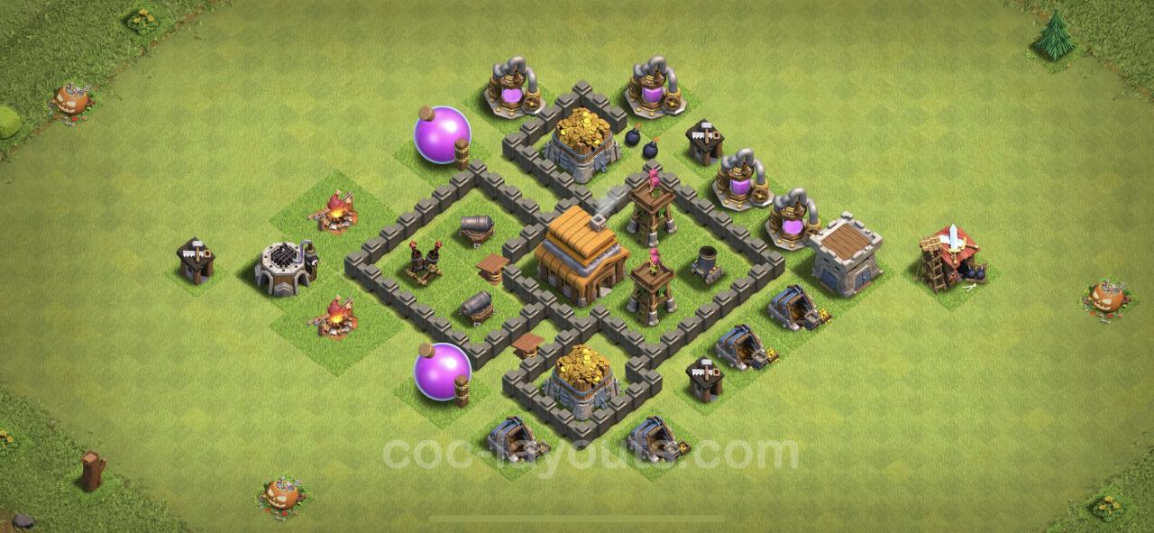 Clash of clans th4 base