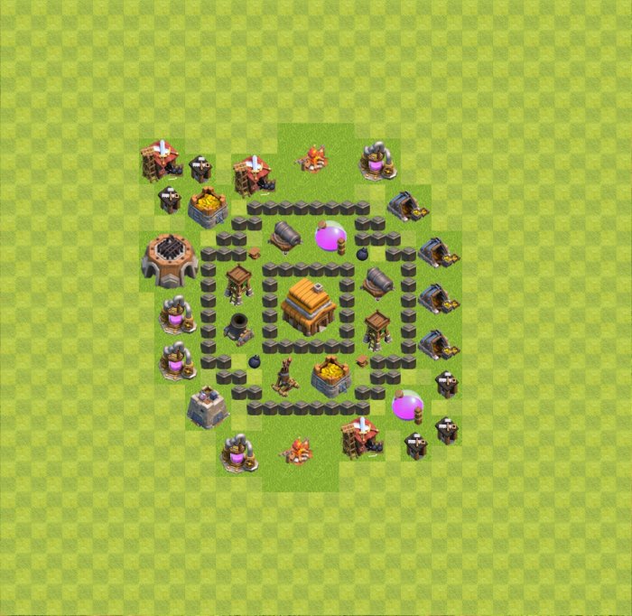 Hall town level base strategy clash clans defense layout bases good guide layouts