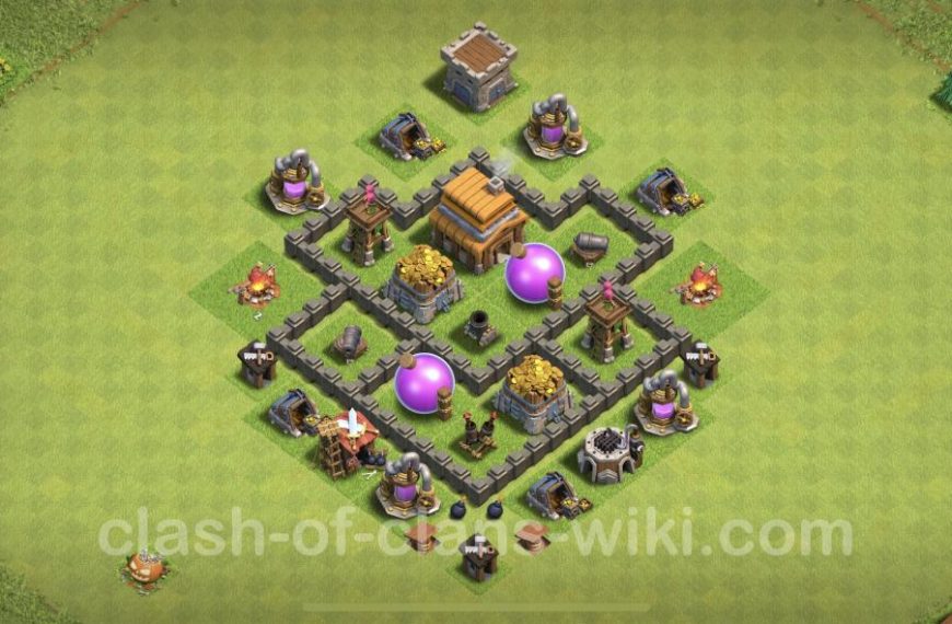 Town hall level 4 base