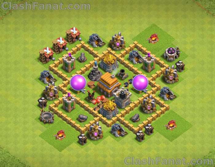 Town hall 5 farming base