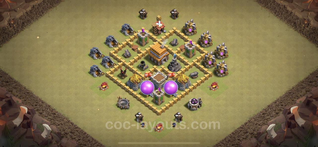 Town hall 4 base war