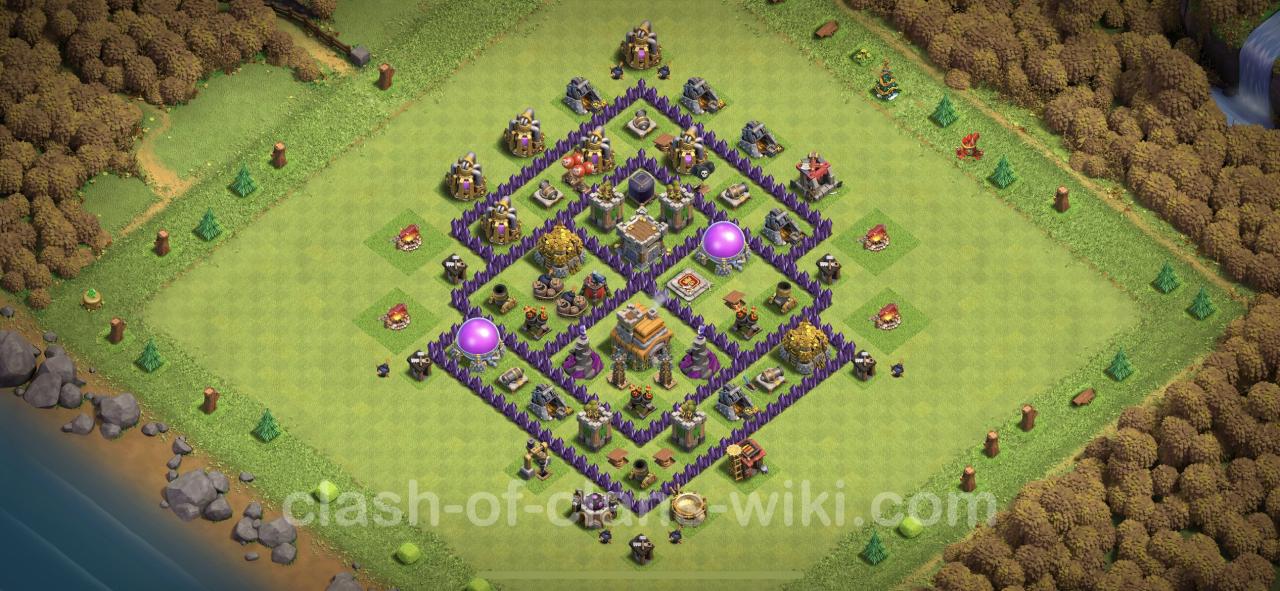 Town hall 7 base trophy