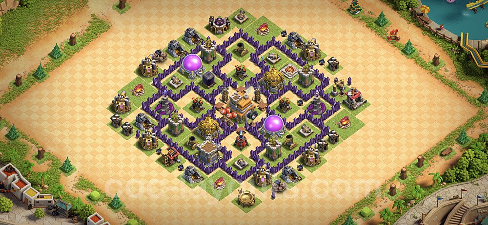 Coc best base for th7