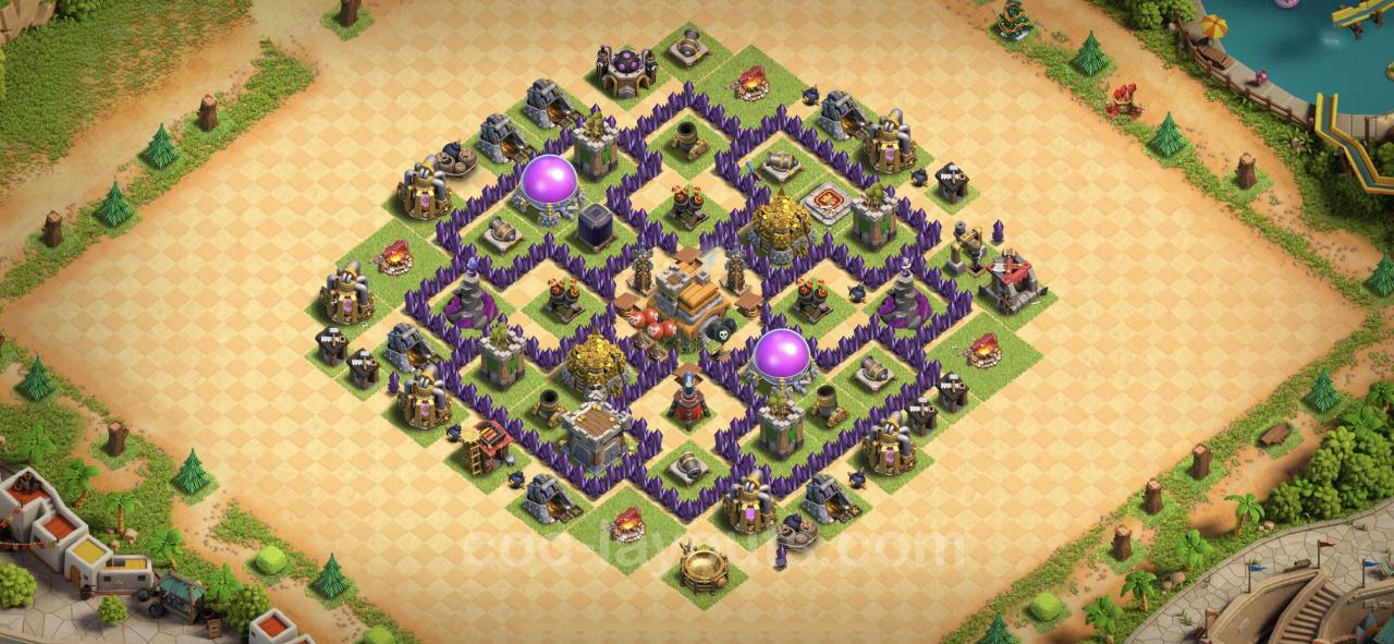 Town hall 7 base best