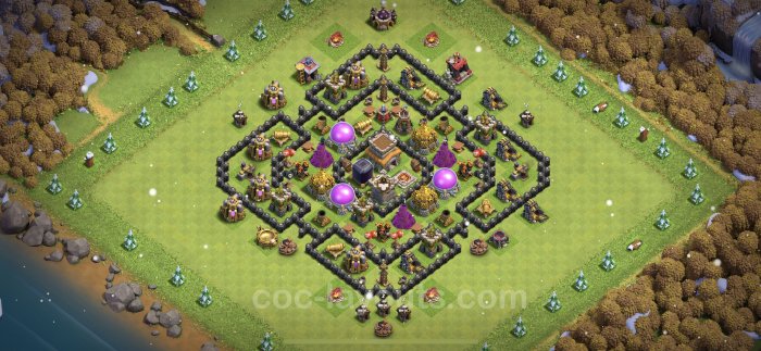 Base th8 clash of clans