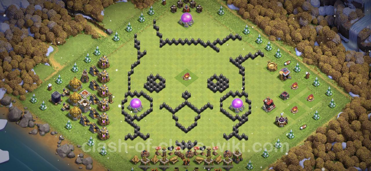 Th8 base clash of clans