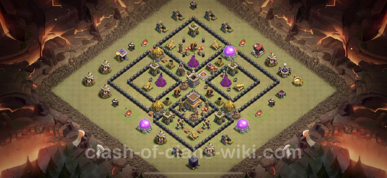 Coc town hall 8 base war