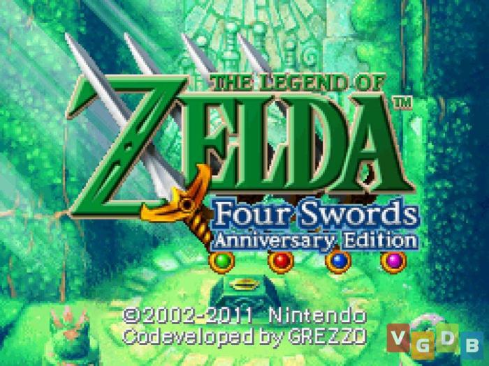 Swords four zelda adventures legend gamecube gameplay