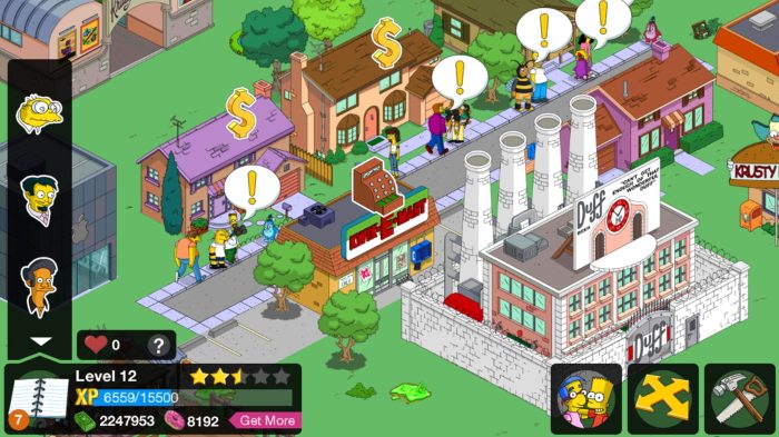 Simpsons tapped out down