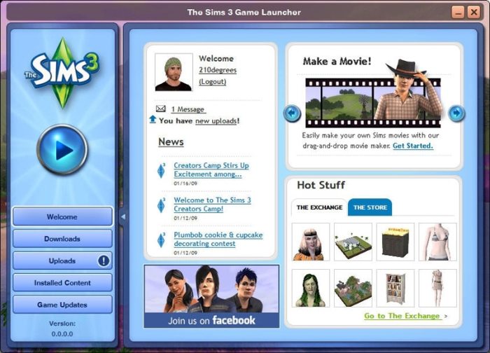 Store content sims 3