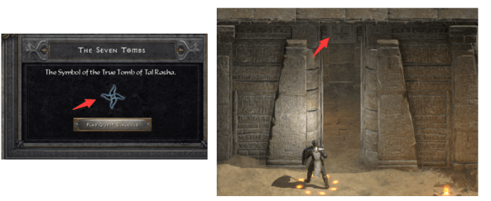 Diablo symbols quest act tombs seven summoner