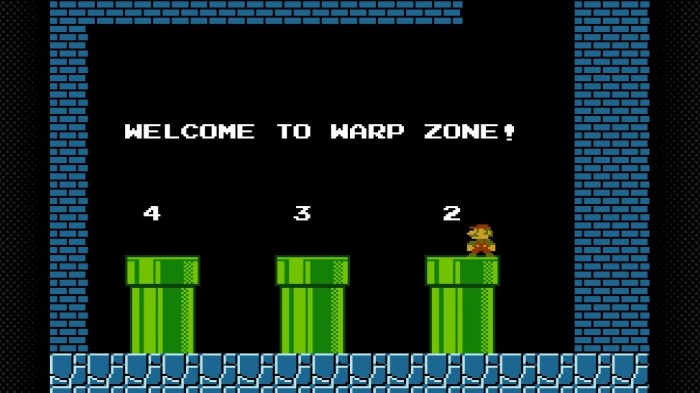 Warp zone super mario