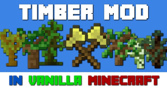 Timber mod for minecraft