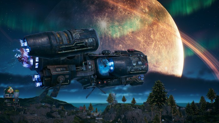 The outer worlds ship