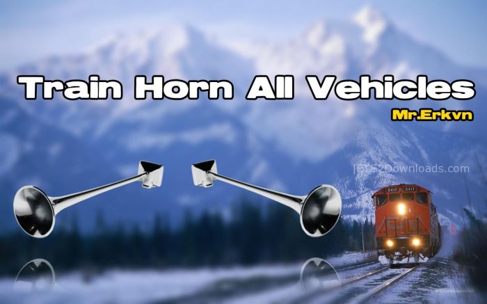 Train horn sound fx