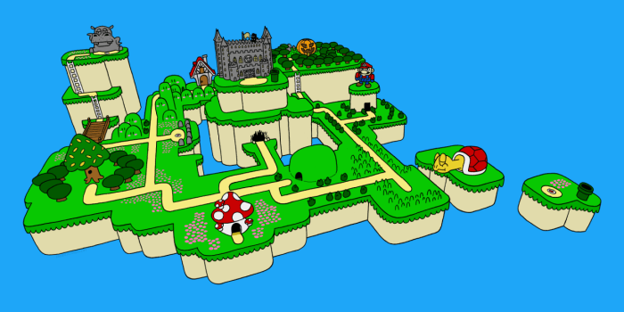 Super mario land map