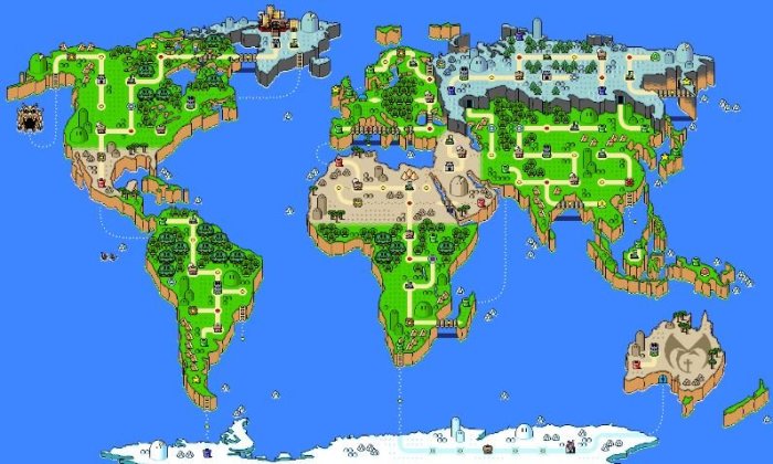 Mario map super maps kingdom deviantart game bros universe mushroom rpg entire island political