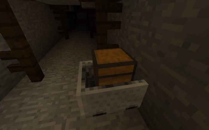 Minecart chest dock station