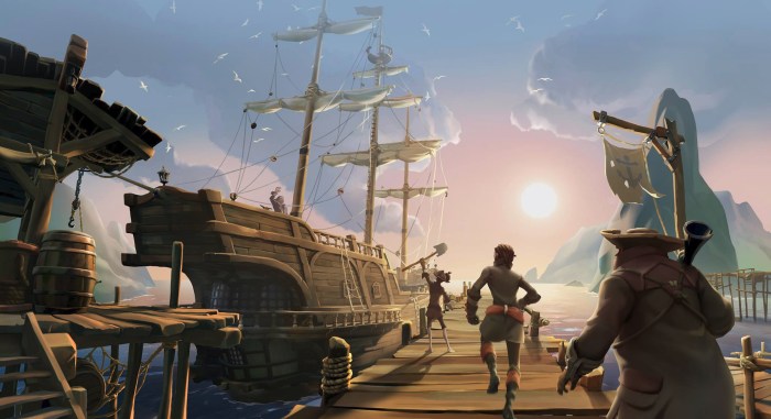 Thieves fantasy sail mmo outpost shacknews achievement brig achievements rogues smaller gamebyte