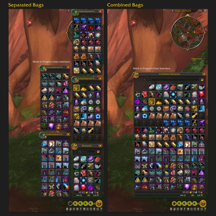 Wow warcraft inventory bags