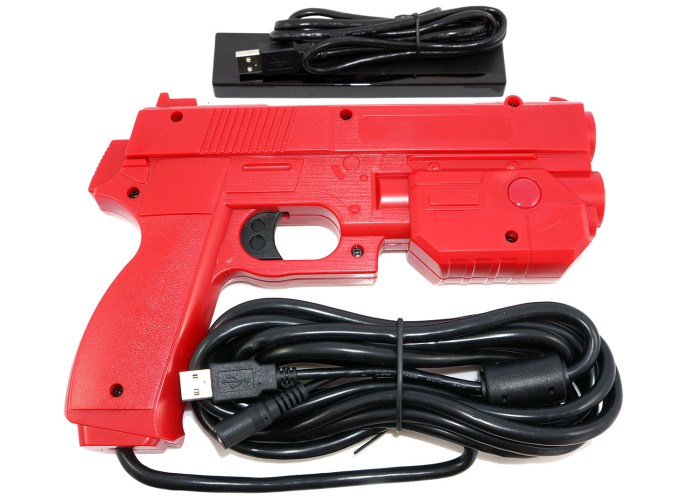 Gun light recoil arcade red guns usb mame ultimarc games blue