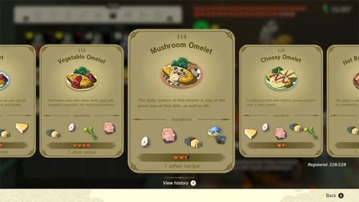 Cooking breath wild zelda guide legend ingredients botw recipes attack hasty sneaky food recipe mighty imgur levels tips electro fire