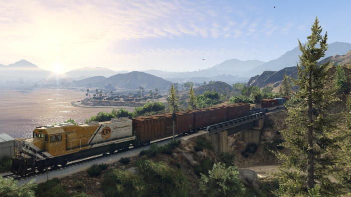 Grand theft auto v train