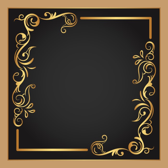 Black and gold border