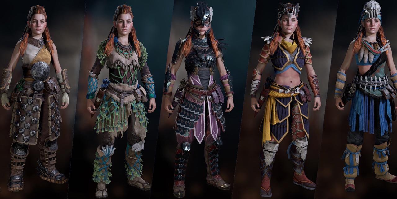 Horizon zero dawn armors