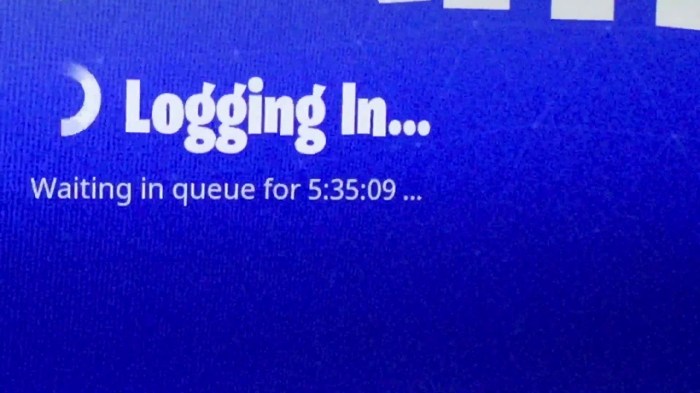 Queue time for fortnite