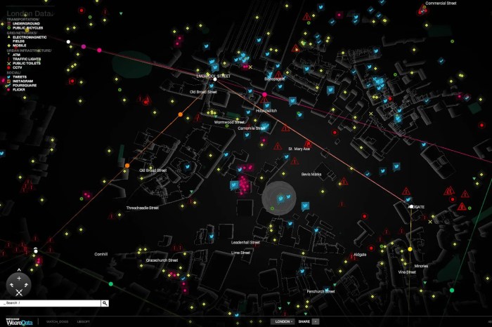 Dogs map dedsec chicago edition aluminium transparent