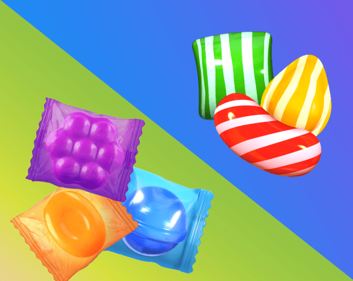 Candy crush striped candy