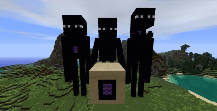 Enderman with mouth open