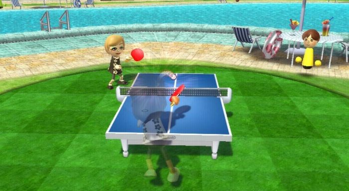 Wii resort table tennis