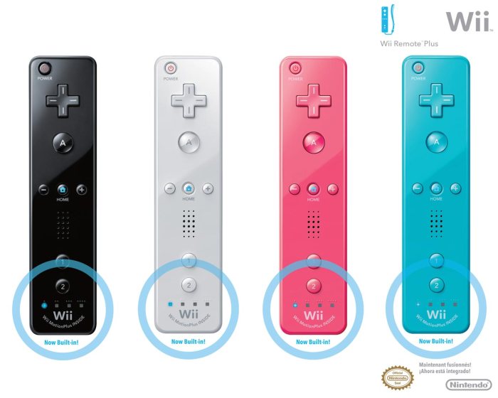 Motion plus wii remotes
