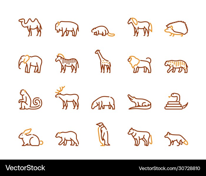 Animals in text symbols