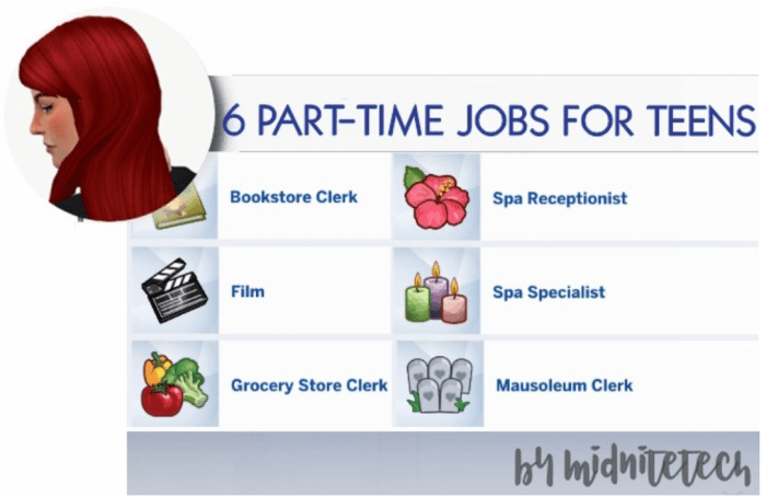 Sims 3 part time jobs