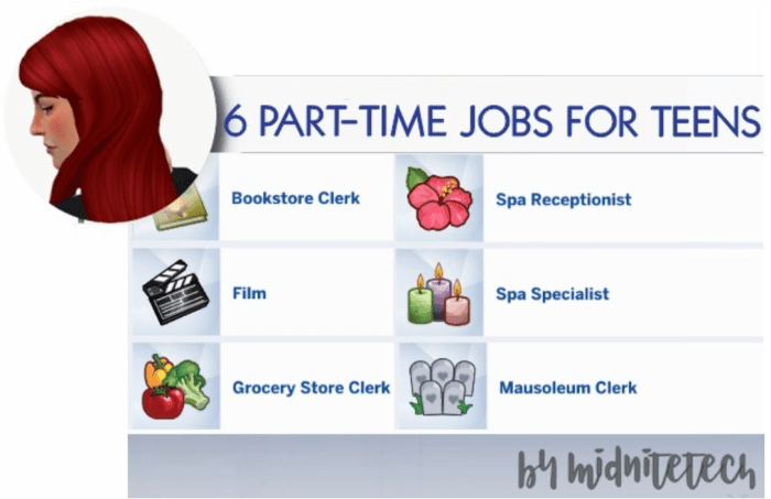 Part time jobs sims 3