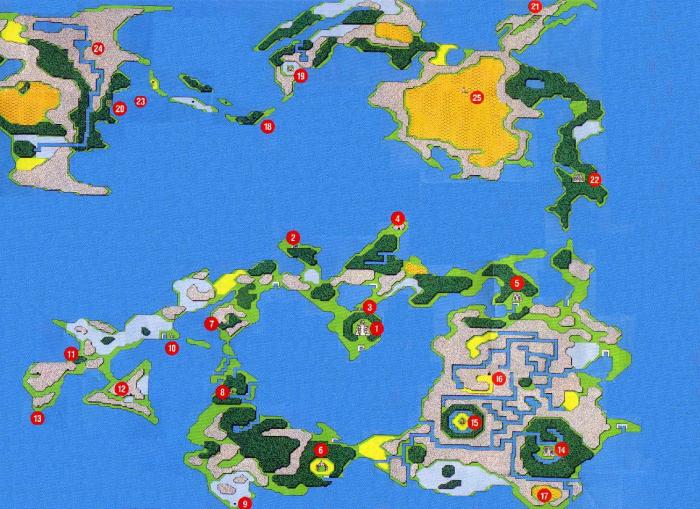 Final fantasy 1 nes map