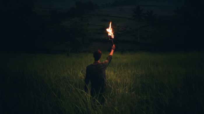 A torch in the dark