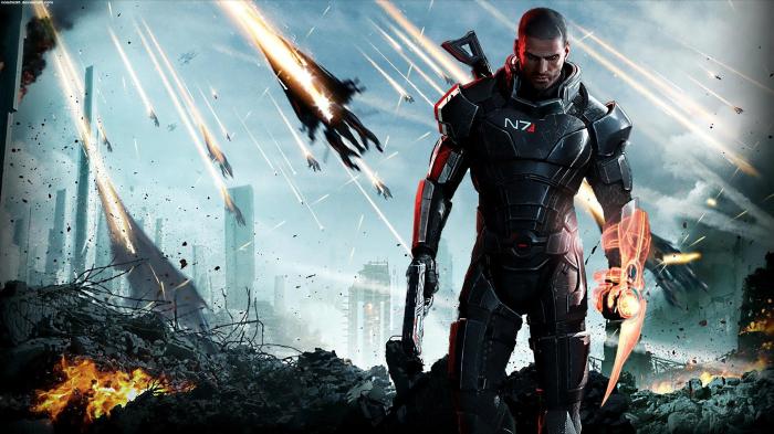 Mass effect third person game headshot pc play reapers melee endless hordes through way