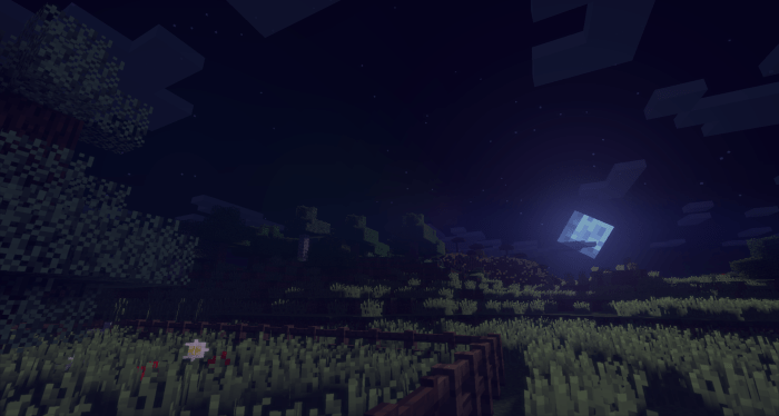 Mine at night minecraft