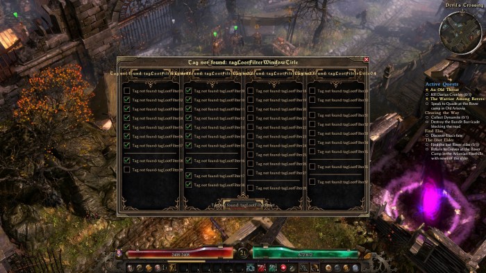 Grim dawn loot filter