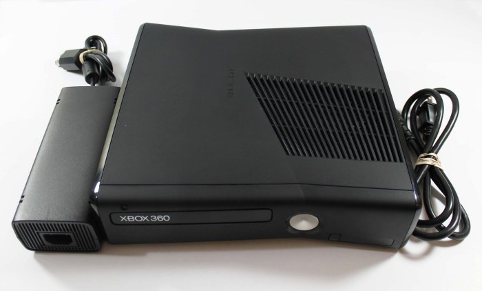 Xbox 360 slim console kinect super 4gb games consoles matte