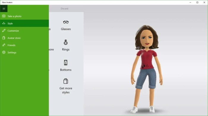 Xbox avatar store