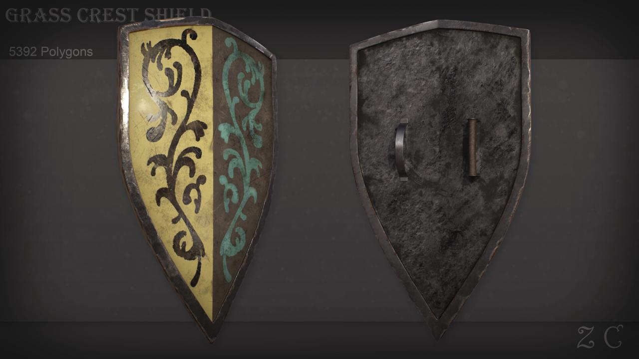 Shield crest grass souls dark mods redone