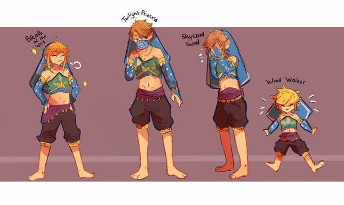 Gerudo zelda breath wild link cosplay costume